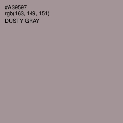 #A39597 - Dusty Gray Color Image